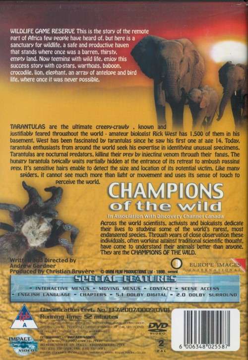 Champions of the Wild - Wild Game Reserve - DVD