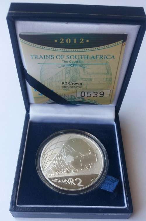 2012 PROOF SILVER R2 GAUTRAIN