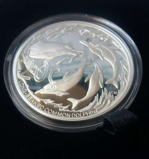 2014 1OZ PROOF SILVER MARINE PROTECTED AREAS 20 CENT.