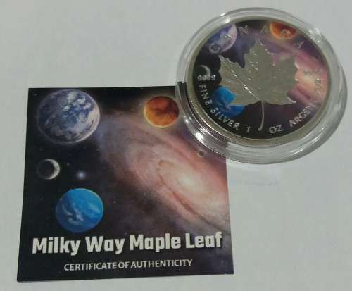 2019 MILKY WAY 1OZ MAPLE LEAF SILVER COIN (MINTAGE OF 250 )