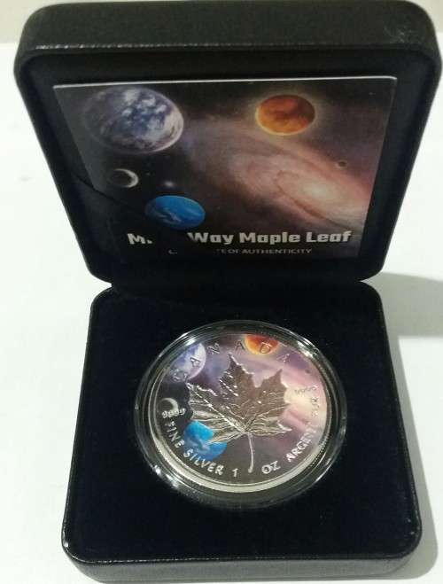 2019 MILKY WAY 1OZ MAPLE LEAF SILVER COIN (MINTAGE OF 250 )