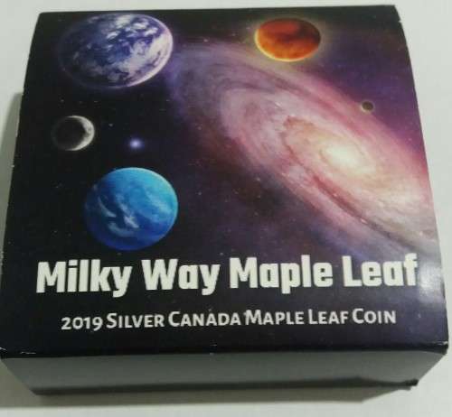 2019 MILKY WAY 1OZ MAPLE LEAF SILVER COIN (MINTAGE OF 250 )