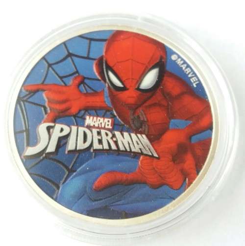 2017 SPIDERMAN 1OZ 9999 SILVER COLOUR COIN (MINTAGE OF 1000)