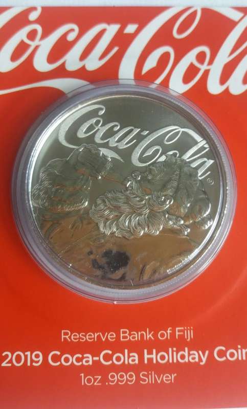 2019 COCA COLA 1OZ 999 SILVER COIN