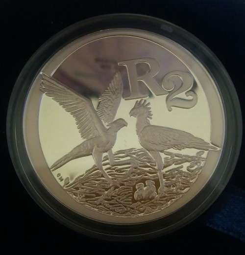 2006 PROOF SILVER R2 CROWN THE SECRETARY BIRD