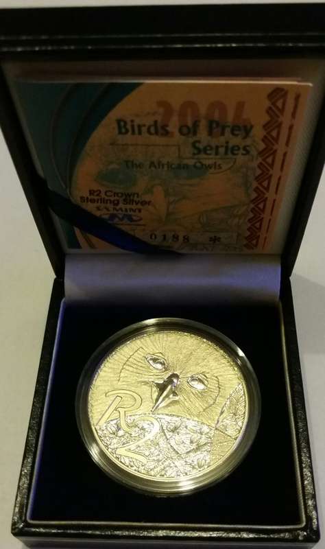 2004 PROOF R2 CROWN THE AFRICAN OWL (BIRDS OF PREY SERIES)