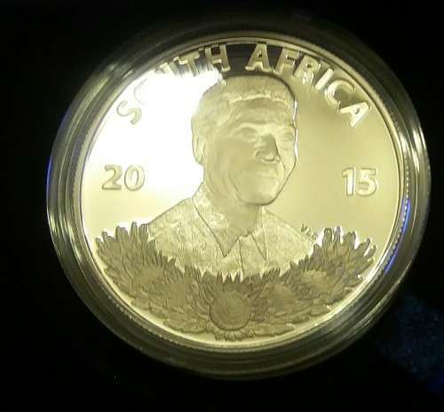 2015 PROOF SILVER NELSON MANDELA LIFE OF A LEGEND R1