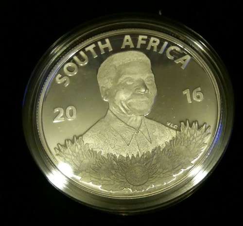 2016 PROOF SILVER NELSON MANDELA LIFE OF A LEGEND R1