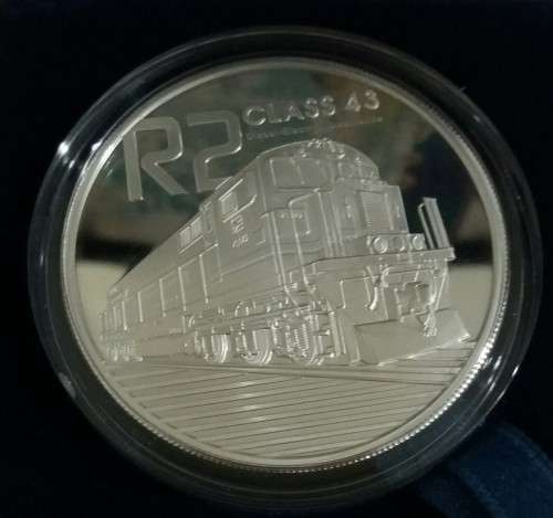 2013  DIESEL ELECTRIC TRAIN PROOF SILVER R2 CROWN.