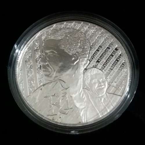 2018 MANDELA LIFE OF A LEGEND  PROOF SILVER R1.