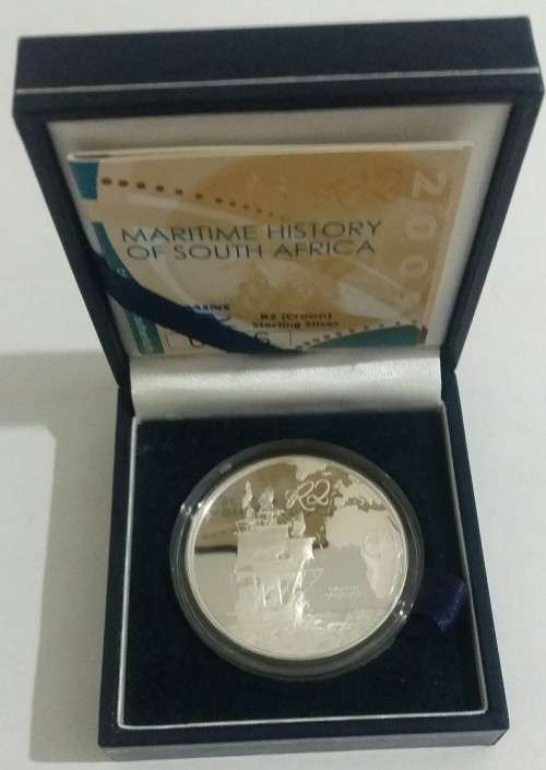 2009 MARITIME HISTORY PROOF SILVER R2 CROWN (MINTAGE 2000)