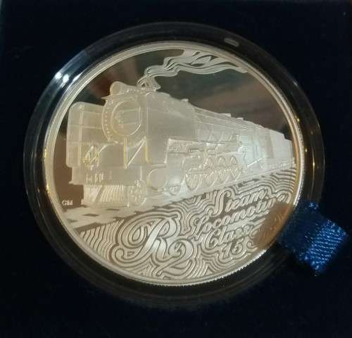 2015 STEAM TRAIN PROOF SILVER R2 CROWN (MINTAGE 1000)