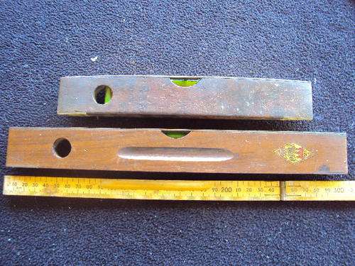 ANTIQUE SPIRIT LEVELS  J RABONE & SONS X2
