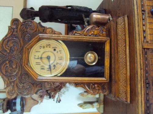 ANTIQUE NEW HAVEN KITCHEN CLOCK CIRC.1890