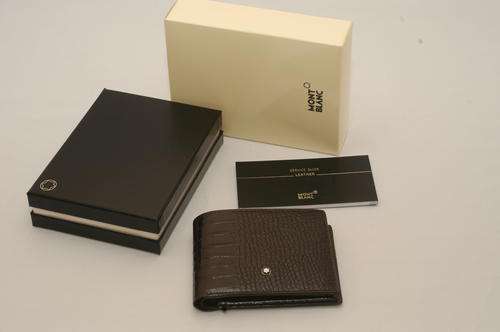 Mont Blanc leather Meisterstuck wallet 8cc with pocket card holder