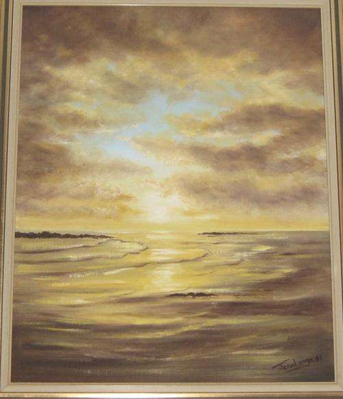 "JEAN LANGE" OIL PAINTING, R1 START