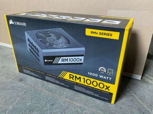 1000W PSU - Corsair RM1000X Series - 80 Plus Gold Certified Power Supply Unit