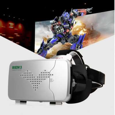RITECH Riem III VR 3D Glasses  -  BLACK AND SILVER FREE DELIVERY