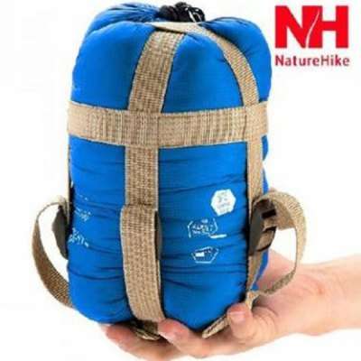NatureHike Camping Gadgets 190 x 75cm 320D Nylon Sleeping Bag Sack  -  BLUE FREE DELIVERY
