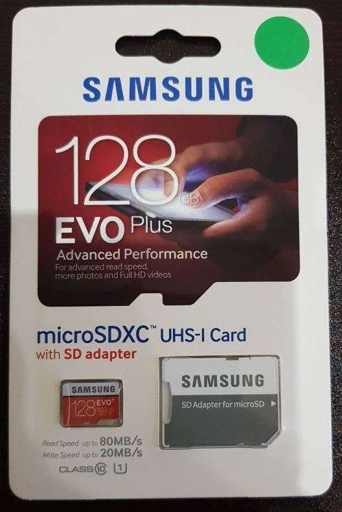 Samsung 128GB Evo Plus Memory Card with SD Adapter - Original Samsung Product