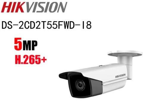 Hikvision DS-2CD2T55FWD-I8 - 5-MP Long Range WDR IR Network Bullet Camera