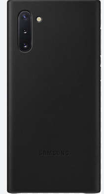 SAMSUNG GALAXY NOTE 10  5G LEATHER COVER CASE BLACK