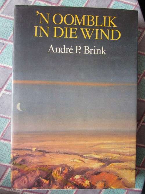 n Oomblik in die Wind -Andre P Brink -Hardeband het merkies
