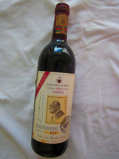 1983 Shiraz - Danie Craven Bottel No 633
