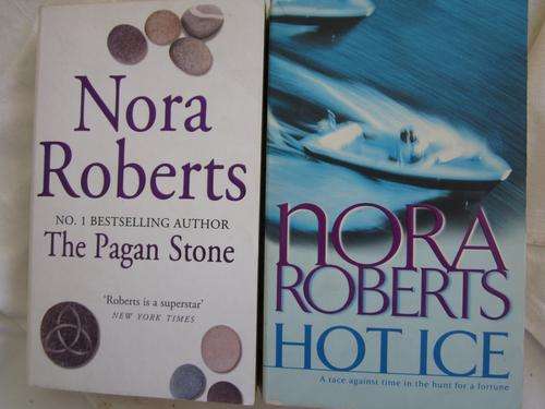 Clearance Sale 2 x Nora Roberts Books-Hot Ice/The Pagan Stone