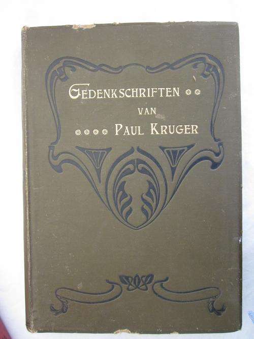 Gedenkschriften van Paul Kruger -Bewerk Door Frederik Rompel -1902 -Nederlandse boek