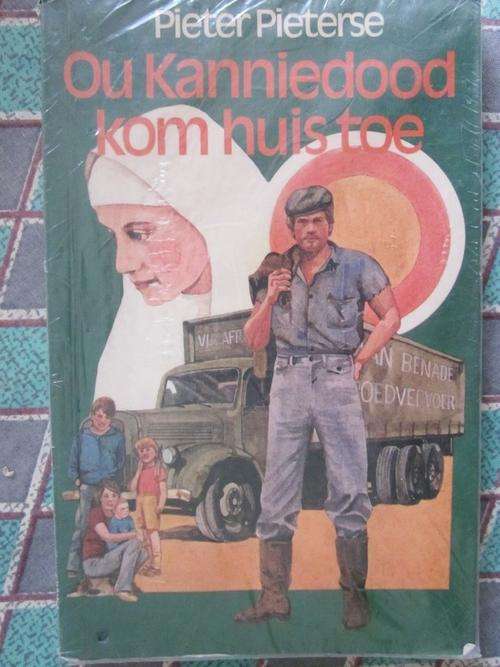 Ou Kanniedood Kom Huis Toe - Pieter Pieterse -skoolstempel voor in boek