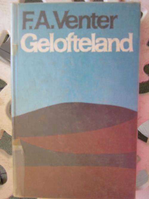 Gelofteland - FA Venter - skoolplakker voor in boek, enkele poloodmerkies