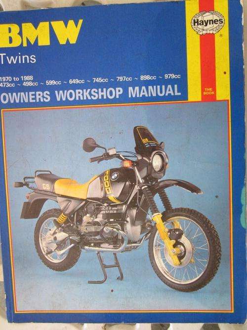 BMW Twins 1970-1988 Ownes Wokshop Manual-473cc,498cc,649cc,745cc,797cc,898cc,979cc