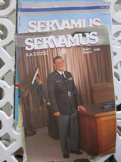 8 x Servamus 1990 S.A. Polisietydskrif/S.A Police Magazine