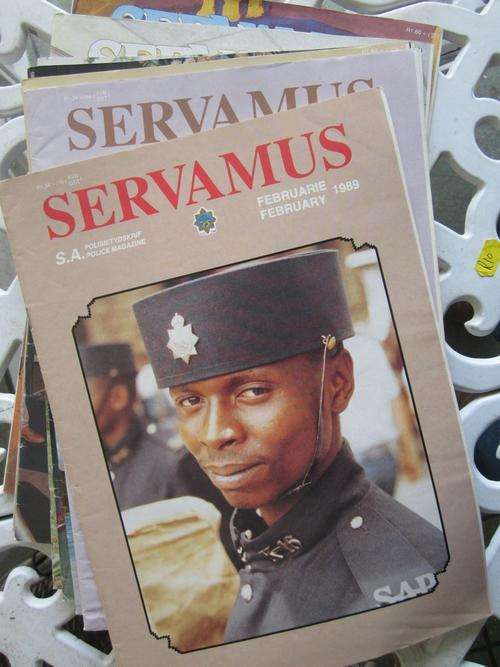 8 x Servamus 1989 S.A. Polisietydskrif/S.A Police Magazine