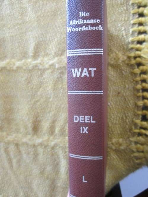 Die Afrikaanse Woordeboek-Deel IX-L - Staatsdrukker(Woordeboek van die Afrikaanse Taal)