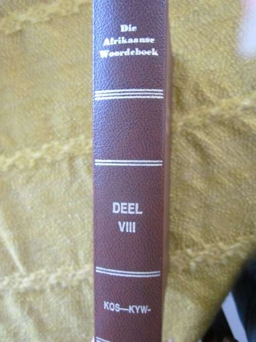 Die Afrikaanse Woordeboek-Deel VIII-KOS tot KYW Staatsdrukker(Woordeboek van die Afrikaanse Taal)
