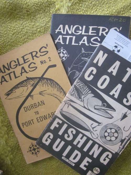 3 books by Len Jones : Anglers Atlas No1 No 2 and Natal Coast Fishing Guide