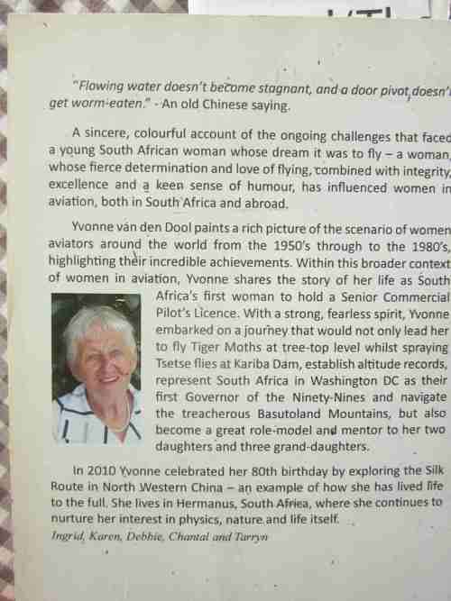 From Kitchen to Cockpit-Yvonne van den Dool-signed-A Women`s Journey Through the World of Aviation