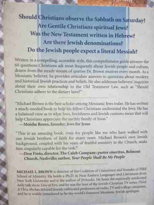 60 Questions Christians Ask About Jewish Beliefs and Practices -Michael L. Brown