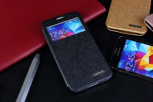 Flip cover case for Samsung Galaxy S5 (black)
