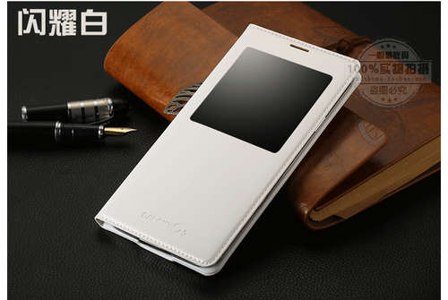 Samsung Window View flip cover case for Samsung S5 (White)