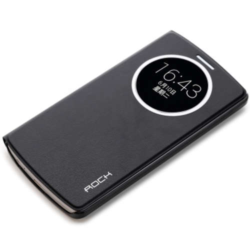 Rock Smart Wake up / Sleep S View Window case for LG G3 (Black)