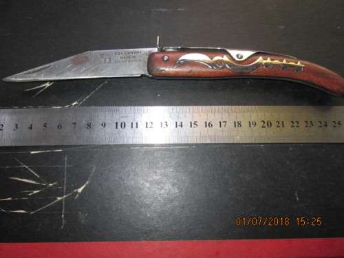 Very old well used large OKAPI knife...Made in SA...please view images