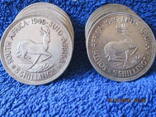 10 X 1949 CROWNS 80% SILVER BID PER COIN TO TAKE ALL