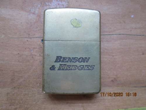 Great find..."BENSON & HEDGES" Brass Zippo Genuine item. Please see