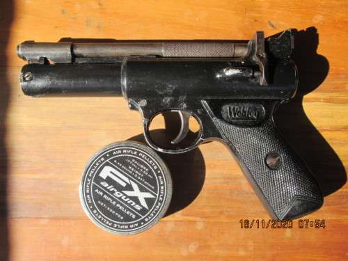 Great Find....Air Pistol/Pellet gun `Webley` (Made in England)  Premier MK II. Please see