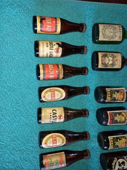SOME RARE MINIATURE BOTTLES...SAB BEERS, LECOL ETC. PLEASE SEE