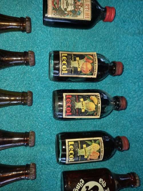 SOME RARE MINIATURE BOTTLES...SAB BEERS, LECOL ETC. PLEASE SEE