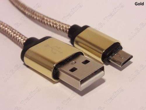Braided micro-USB Fast Charging Cable (2m, 2.1A)(Local Stock)